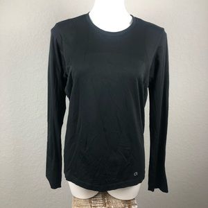 Gap Fit Black Base Layer Long Sleeve Shirt
